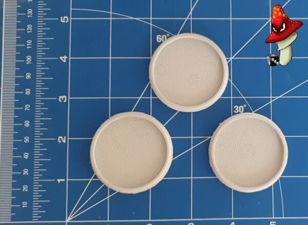 3 x 50mm  Hollow Recessed Blank Round Resin Bases - Image 5