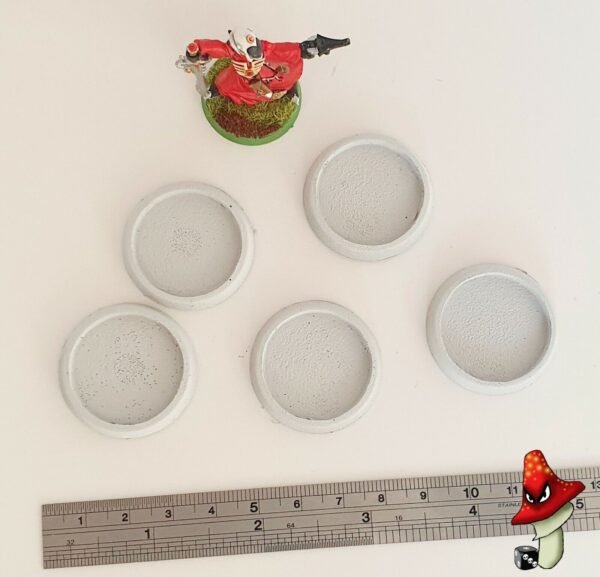 5 x 32mm  Hollow Recessed Blank Round Resin Bases - Image 3