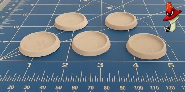 5 x 32mm  Hollow Recessed Blank Round Resin Bases - Image 4