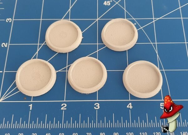 5 x 32mm  Hollow Recessed Blank Round Resin Bases - Image 6