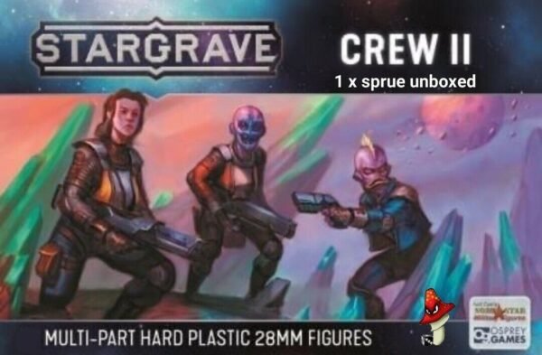 Stargrave female Crew II North Star Miniatures 1 x sprue 5 x figures 28mm 1/56