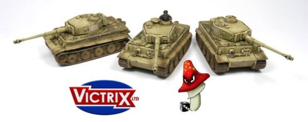 Victrix 6 x German Tiger I 1:144 scale WWII Tanks VG12008 Plastic Sprues - Image 7