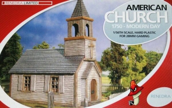 Renedra American Weather Board Church 1750 - Modern Day scenery 28mm Unboxed