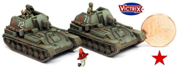 Victrix 6 x Russian SU76 + Crew 1:144 scale WWII Tank VG12028 Sprues & Tranfers - Image 7