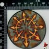 1 x 60mm Chaos Symbol metal flooring Round Resin Base, Demon Warhammer 40k scifi - Image 2