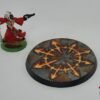1 x 60mm Chaos Symbol metal flooring Round Resin Base, Demon Warhammer 40k scifi - Image 7