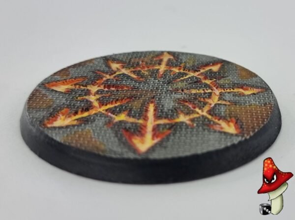 1 x 60mm Chaos Symbol metal flooring Round Resin Base, Demon Warhammer 40k scifi - Image 8