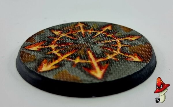 1 x 60mm Chaos Symbol metal flooring Round Resin Base, Demon Warhammer 40k scifi - Image 9