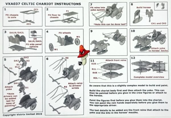 Victrix Celtic Chariot 28mm 1/56 1 x Sprue Unboxed Warriors of Antiquity - Image 4