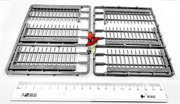 Railings 4 Frames Pack 28mm 1/56 Scale - RENEDRA RENRAIL scenery - Image 2