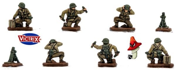 Victrix US Infantry Troops 12mm 1:144 scale WWII VG12019 188 X Detailed Figures - Image 10