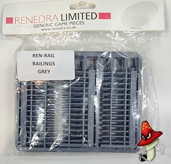 Railings 4 Frames Pack 28mm 1/56 Scale - RENEDRA RENRAIL scenery - Image 3