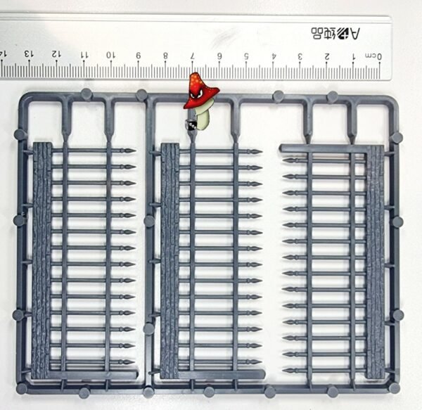 Railings 4 Frames Pack 28mm 1/56 Scale - RENEDRA RENRAIL scenery - Image 6