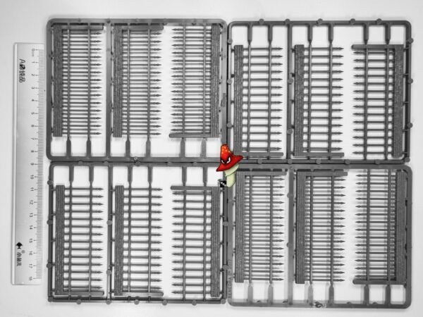 Railings 4 Frames Pack 28mm 1/56 Scale - RENEDRA RENRAIL scenery - Image 8