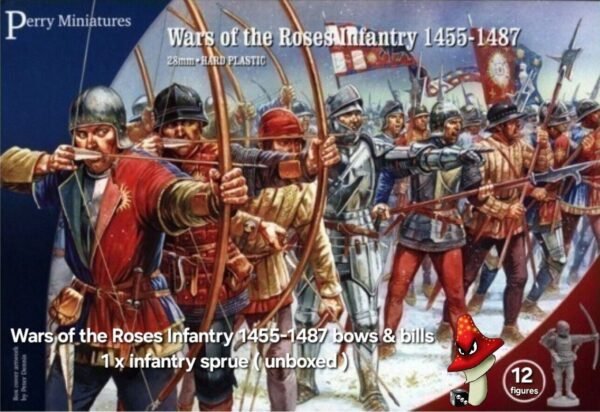 Wars of the Roses Infantry 1455-1487 Bows & Bill Perry Miniatures 28mm 1 x Sprue