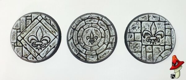 3 x 50mm resin bases, sisters battle, sororitas ruined sanctuary inquisition 40k - Image 3