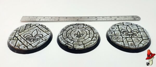 3 x 50mm resin bases, sisters battle, sororitas ruined sanctuary inquisition 40k - Image 7