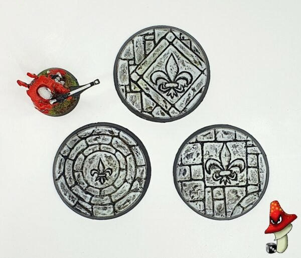 3 x 50mm resin bases, sisters battle, sororitas ruined sanctuary inquisition 40k - Image 9