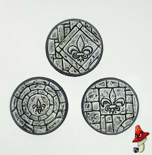 3 x 50mm resin bases, sisters battle, sororitas ruined sanctuary inquisition 40k - Image 11