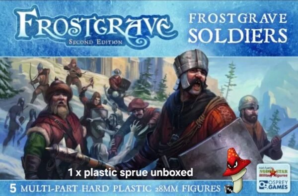 Soldier Frostgrave 28mm 1/56 scale figures FGVP01 DnD 1 x Plastic Sprue unboxed