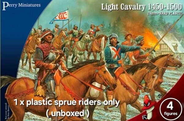 Wars of the Roses Light Cavalry Riders 1450-1500 Perry Miniatures 28mm 1 x Sprue