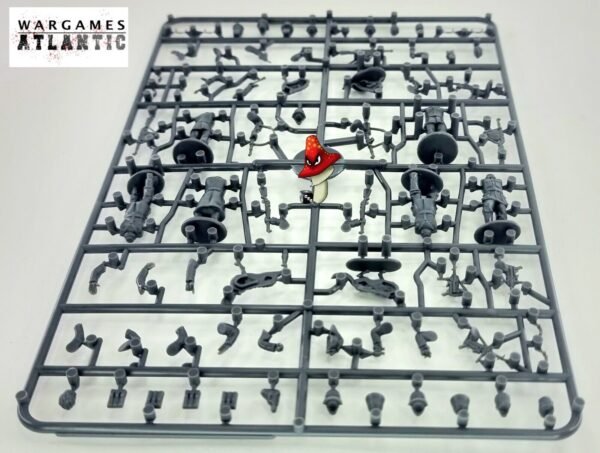 German Sentries & Dogs Wargames Atlantic 1/56 28mm scale WWII 1 x sprue Unboxed - Image 10