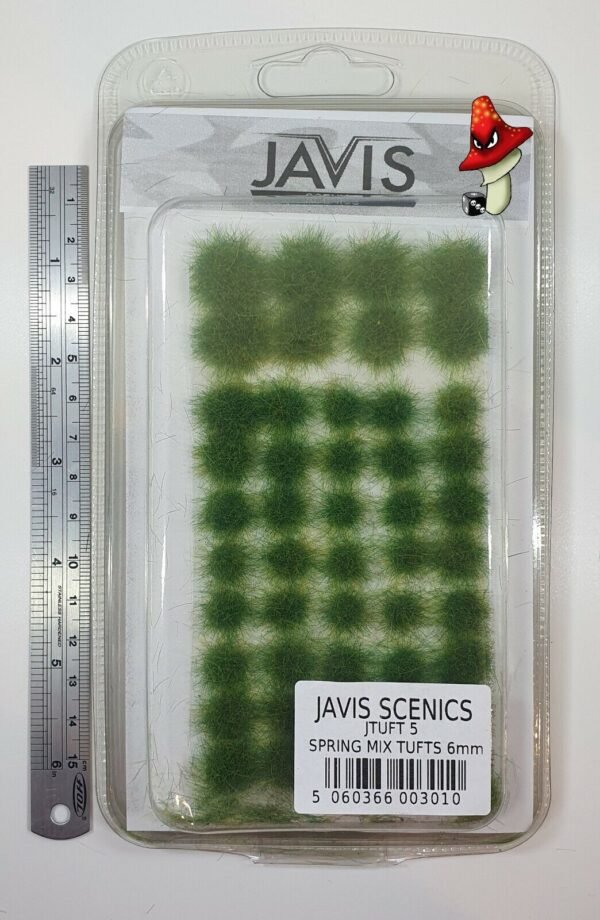 Javis Scenics Spring Grass Tufts 6mm JTUFT5 Railway Diorama Wargaming