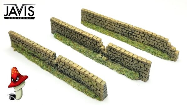 1 x 134mm Damaged Light Red Brick Garden Walling  Resin 1/72 00 Gauge Javis - Image 4