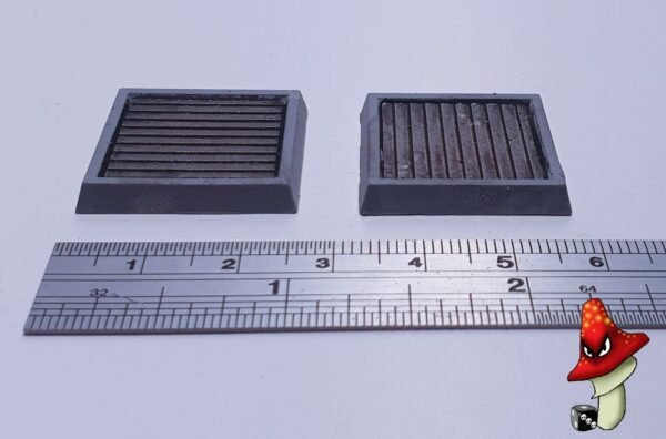 2 x 25mm Air Vent Square wargames scenery urban 28mm scale 40k Necromunda - Image 4