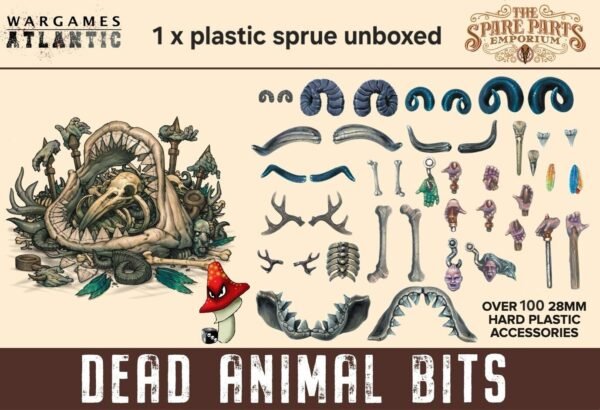 Wargames Atlantic  Dead Animal Bits 1/56 28mm scale Fantasy x sprue Unboxed