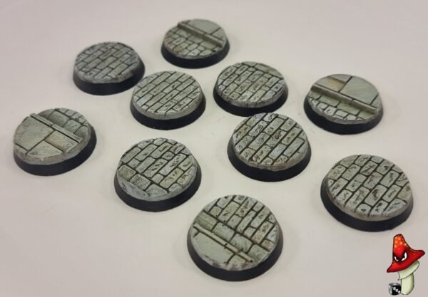 10 x 32mm Cobblestone Resin Bases 40k WWII table top wargames - Image 3