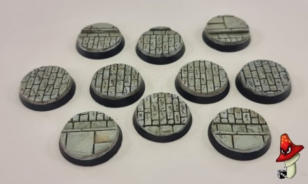 10 x 32mm Cobblestone Resin Bases 40k WWII table top wargames - Image 6