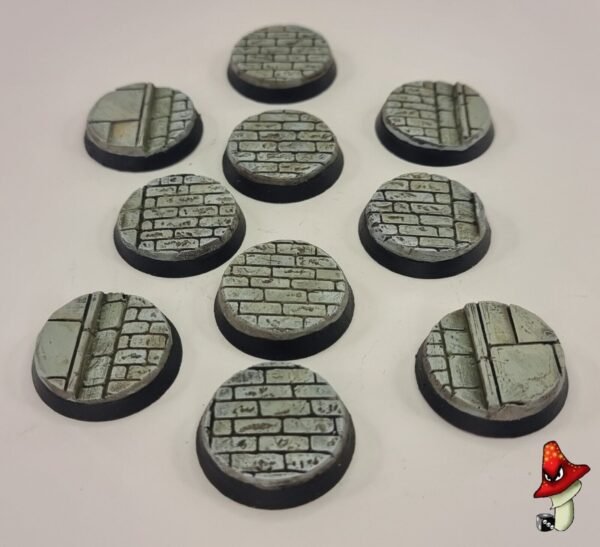 10 x 32mm Cobblestone Resin Bases 40k WWII table top wargames - Image 8