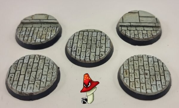 5 x 40mm Cobblestone Resin Bases 40k WWII table top wargames - Image 3