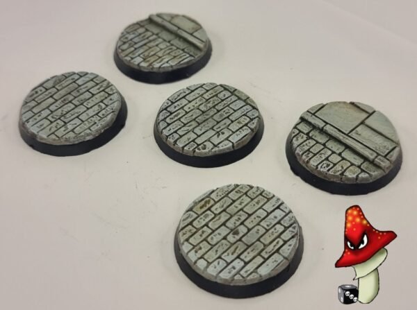 5 x 40mm Cobblestone Resin Bases 40k WWII table top wargames - Image 4