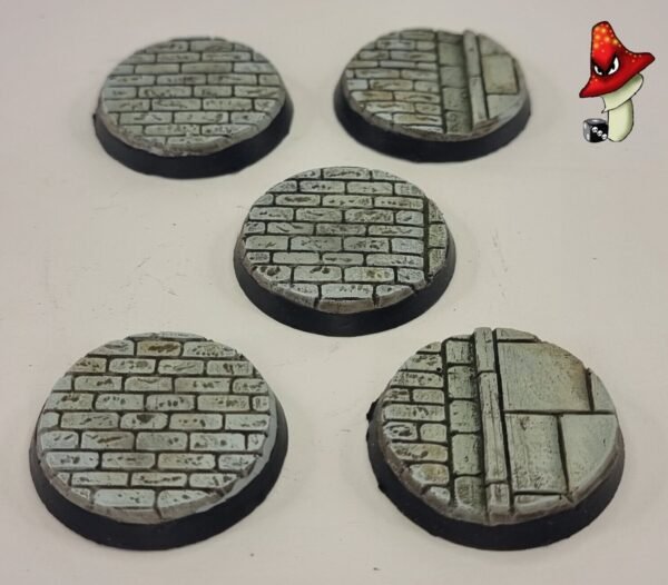 5 x 40mm Cobblestone Resin Bases 40k WWII table top wargames - Image 5