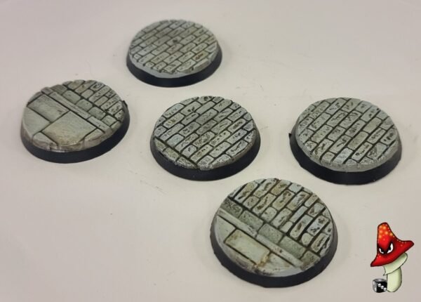 5 x 40mm Cobblestone Resin Bases 40k WWII table top wargames - Image 6