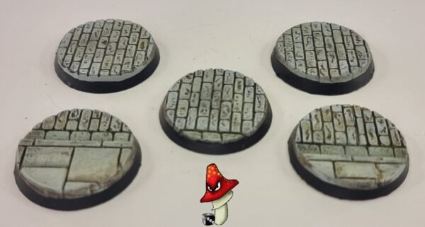 5 x 40mm Cobblestone Resin Bases 40k WWII table top wargames - Image 7