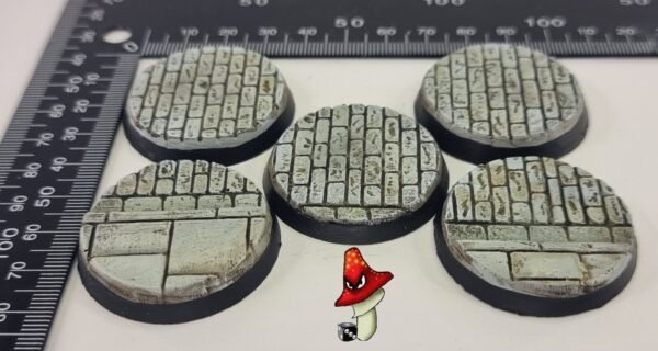 5 x 40mm Cobblestone Resin Bases 40k WWII table top wargames - Image 8