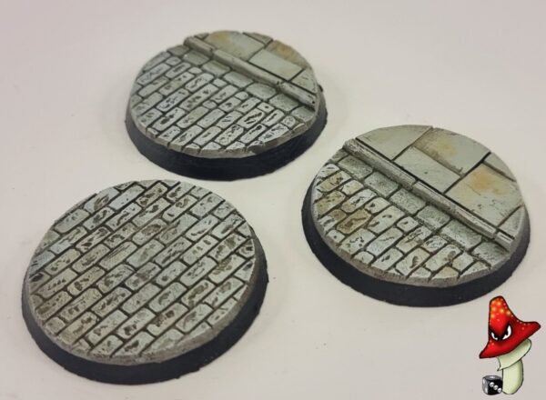 3 x 50mm Cobblestone Road Resin Bases 40k WWII table top wargames - Image 4