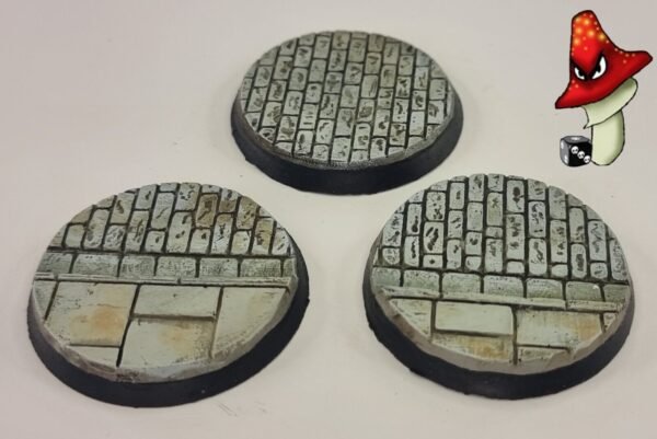 3 x 50mm Cobblestone Road Resin Bases 40k WWII table top wargames - Image 7