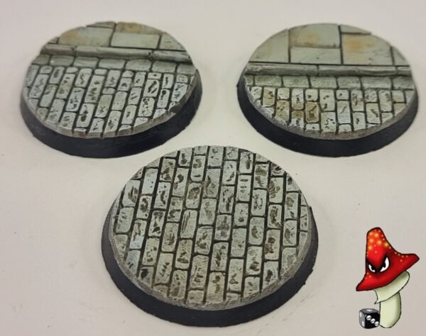 3 x 50mm Cobblestone Road Resin Bases 40k WWII table top wargames - Image 10