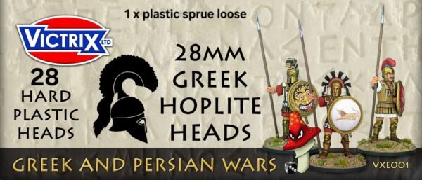 Victrix Greek Hoplite Heads 28mm 1/56 scale 1 x Sprue Wargames Conversions