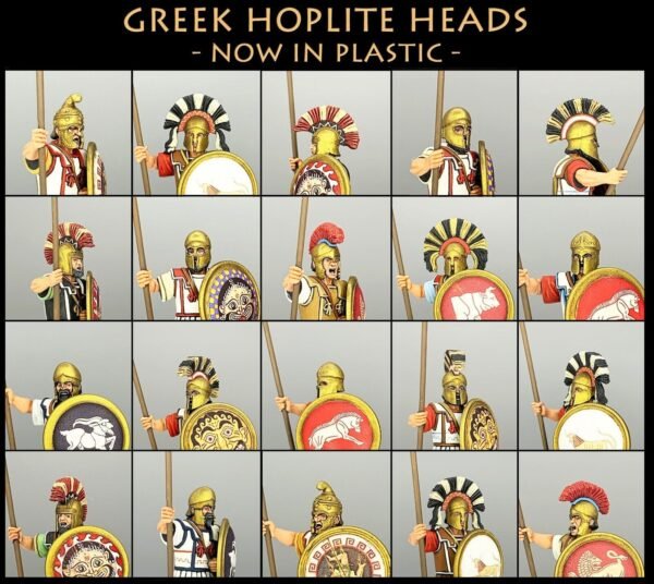 Victrix Greek Hoplite Heads 28mm 1/56 scale 1 x Sprue Wargames Conversions - Image 4