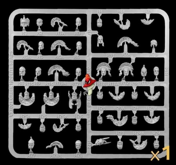 Victrix Greek Hoplite Heads 28mm 1/56 scale 1 x Sprue Wargames Conversions - Image 13