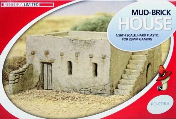 Renedra Mud Brick House Plastic Middle East wargames scenery  1/56 28mm scale