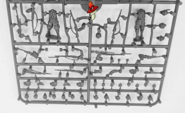 Italian Infantry 1 x plastic sprue Wargames Atlantic World Ablaze 28mm 1/56 WWII - Image 4