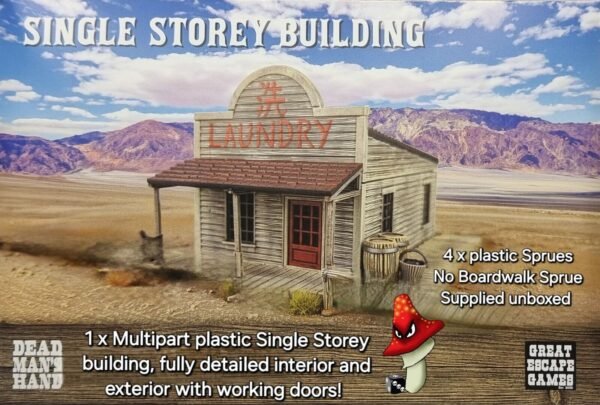 Single Storey Building Sprue No Boardwalks 28mm Dead Man’s Hand Old West Unboxed