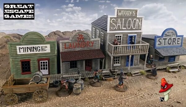 Single Storey Barbers Building Sprue No Boardwalks 28mm Dead Man’s Hand Unboxed - Image 14