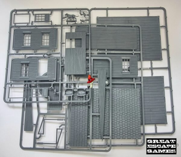 Single Storey Building Sprue No Boardwalks 28mm Dead Man’s Hand Old West Unboxed - Image 7